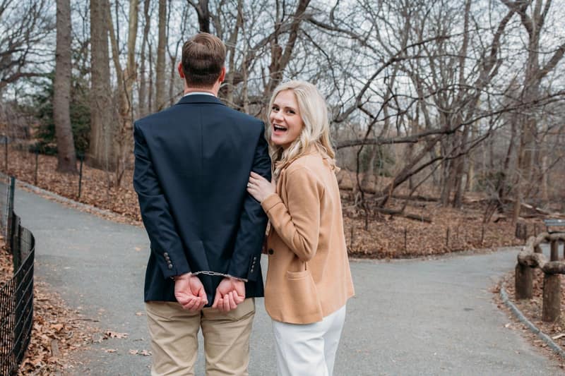 Secret proposal photography, New York City